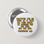 Badge Rond 5 Cm Colossiens 3:23 (Devant & derrière)