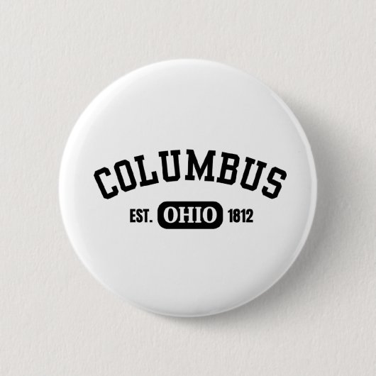 Badge Rond 5 Cm Columbus Ohio est.1812 (Devant)