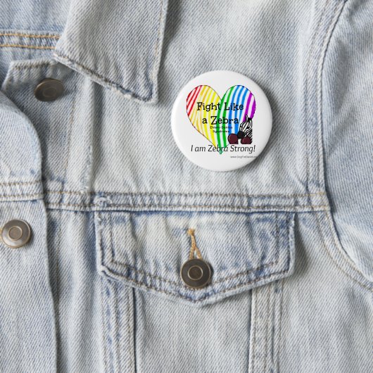 Badge Rond 5 Cm Combat comme un bouton de conscience (En situation)