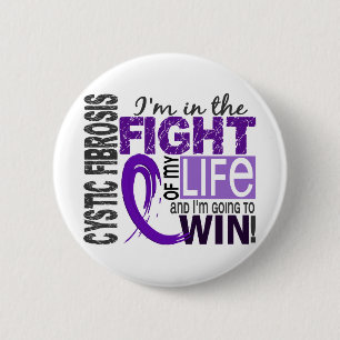 Badge Rond 5 Cm Combat de ma mucoviscidose de la vie