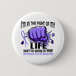 Badge Rond 5 Cm Combat de mon Cancer oesophagien de la vie 2