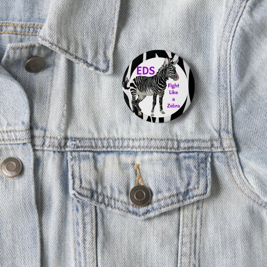 Badge Rond 5 Cm Combat d'Ehlers-Danlos comme une conscience d'EDS (En situation)