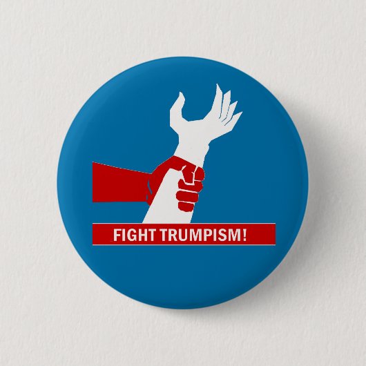 Badge Rond 5 Cm Combat Trumpism ! (Devant)