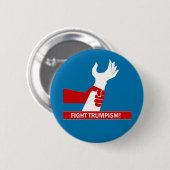 Badge Rond 5 Cm Combat Trumpism ! (Devant & derrière)