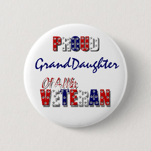Badge Rond 5 Cm Combattant fier de petite-fille