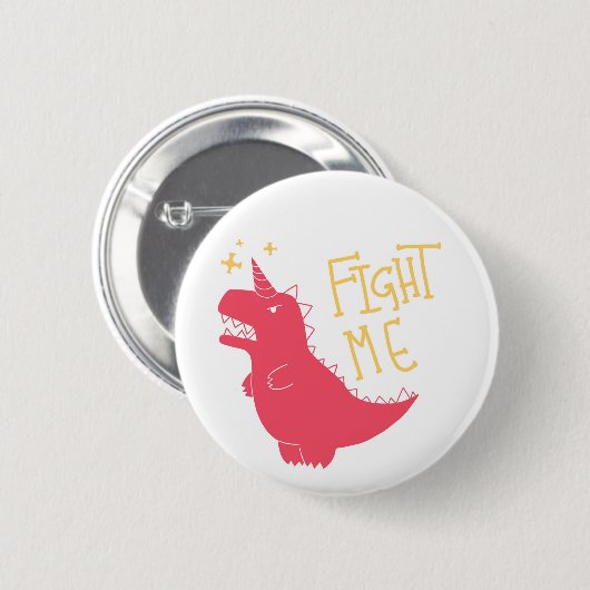 Badge Rond 5 Cm Combattez-moi ! ! (Devant & derrière)