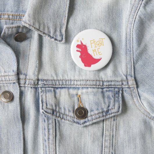 Badge Rond 5 Cm Combattez-moi ! ! (En situation)