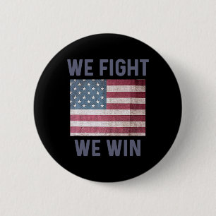 Badge Rond 5 Cm Combattez Nous Gagnons Harris 2024 Dem Électoral P