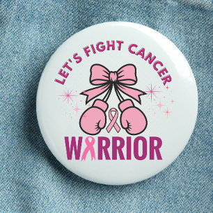 Badge Rond 5 Cm Combattons le cancer , sensibilisation au cancer