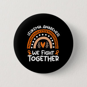 Badge Rond 5 Cm Combattre ensemble la leucémie de sensibilisation