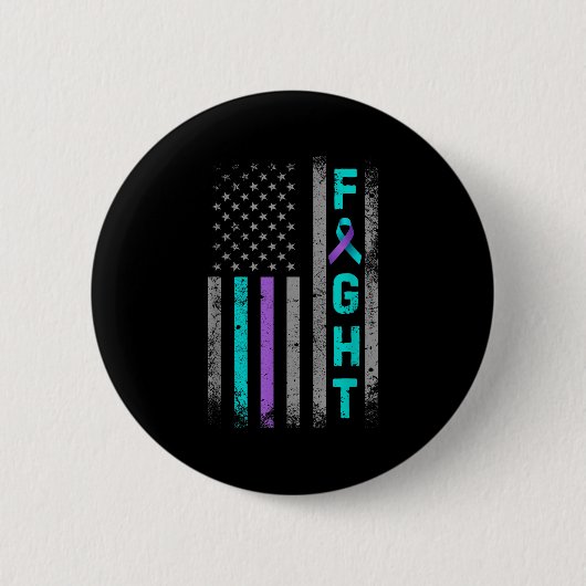 Badge Rond 5 Cm Combattre la prévention du suicide Sensibilisation (Devant)