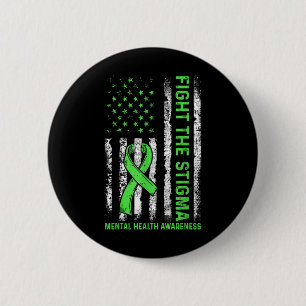 Badge Rond 5 Cm Combattre La Stigmatisation Américaine Drapeau San