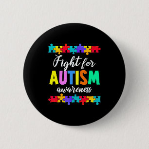 Badge Rond 5 Cm Combattre pour le soutien à la sensibilisation à l
