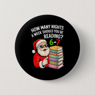 Badge Rond 5 Cm Combien de nuits par semaine devriez-vous lire 67