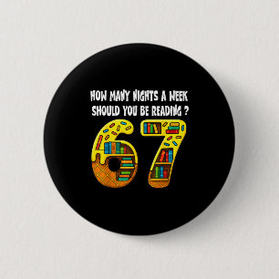 Badge Rond 5 Cm Combien de nuits par semaine devriez-vous lire 6-7