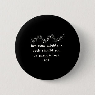 Badge Rond 5 Cm Combien de nuits par semaine devriez-vous pratique