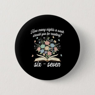 Badge Rond 5 Cm Combien de soirées par semaine devriez-vous lire 6