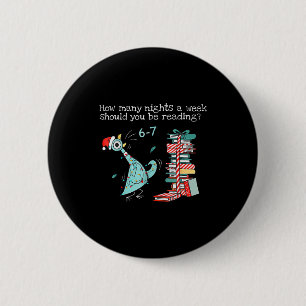 Badge Rond 5 Cm Combien de soirs par semaine devriez-vous lire 6-7
