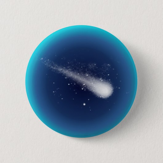 Badge Rond 5 Cm Comète (Devant)