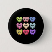 Badge Rond 5 Cm Comfy Creations Valentines Optician Vision Therapi (Devant)