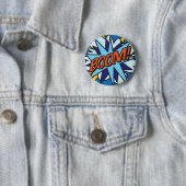 Badge Rond 5 Cm Comic Book Pop Art BOOM! (En situation)