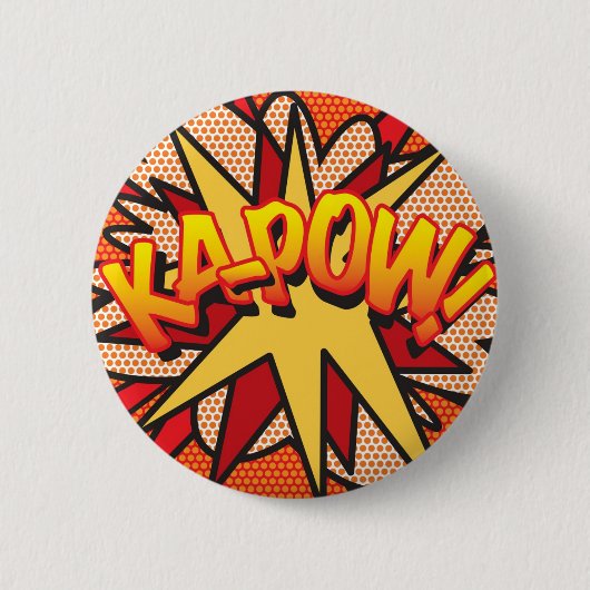 Badge Rond 5 Cm Comic Book Pop Art KA-POW! (Devant)