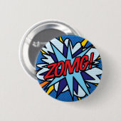 Badge Rond 5 Cm Comic Book Pop Art ZOMG (Devant & derrière)
