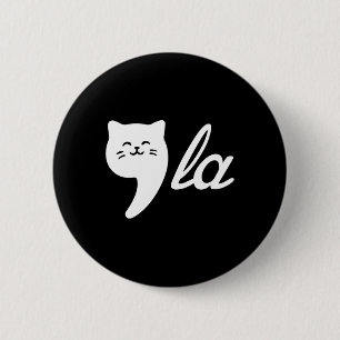 Badge Rond 5 Cm Comma La Cat Ladies For Kamala Harris Kids Girls F