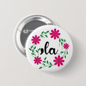 Badge Rond 5 Cm Comma la Floral Kamala Harris Président 2024 Coma (Devant & derrière)