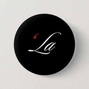 Badge Rond 5 Cm Comma La Kamala Harris Ponctuation amusante La Els