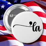 Badge Rond 5 Cm Comma La Kamala Harris Ponctuation La Election<br><div class="desc">supportez Kamala Harris avec cette drôle de conception Comma La</div>