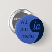 Badge Rond 5 Cm Comma-LA pour Kamala Harris (Devant & derrière)