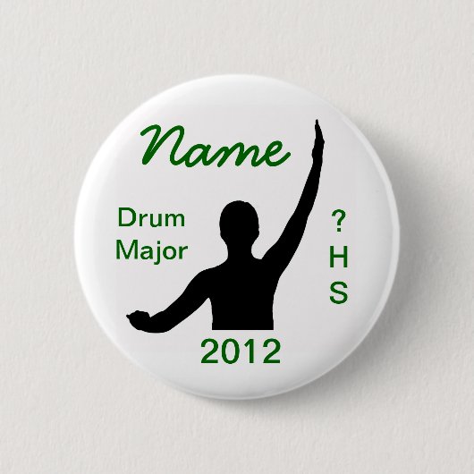 Badge Rond 5 Cm Commandant de tambour (Devant)