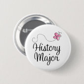 Badge Rond 5 Cm Commandant mignon cadeau d'histoire (Devant & derrière)
