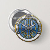 Badge Rond 5 Cm Commandement des opérations spéciales interarmées (Devant & derrière)