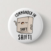 Badge Rond 5 Cm Commander En Chemise Drôle Clavier Pun (Devant)