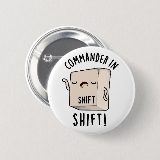 Badge Rond 5 Cm Commander En Chemise Drôle Clavier Pun (Devant & derrière)