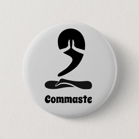 Badge Rond 5 Cm Commaste Button (Devant)