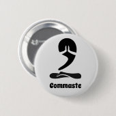 Badge Rond 5 Cm Commaste Button (Devant & derrière)