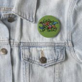 Badge Rond 5 Cm Comme Ci-Dessous Triple Moon (En situation)