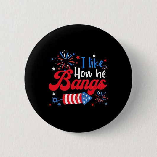 Badge Rond 5 Cm Comme comment elle explose Fireworks Funny Couple  (Devant)