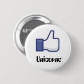 Badge Rond 5 Cm Comme des licornes (Devant & derrière)