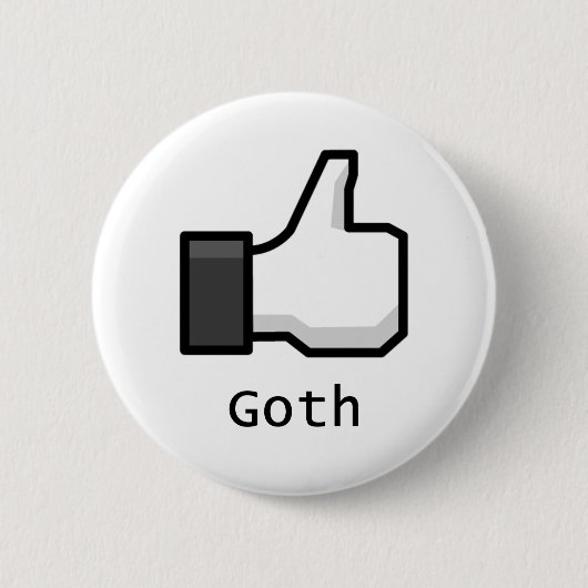 Badge Rond 5 Cm Comme Goth (Devant)
