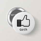 Badge Rond 5 Cm Comme Goth (Devant & derrière)