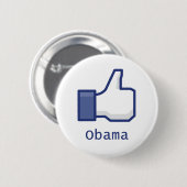 Badge Rond 5 Cm Comme Obama (Devant & derrière)