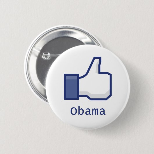 Badge Rond 5 Cm Comme Obama (Devant & derrière)