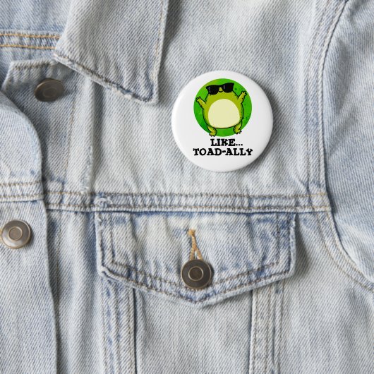 Badge Rond 5 Cm Comme Un Jeu De Toad Drôle (En situation)