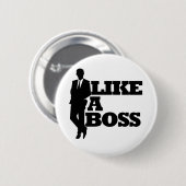 Badge Rond 5 Cm Comme un patron (Devant & derrière)