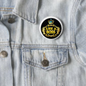 Badge Rond 5 Cm Comme un patron ! (En situation)