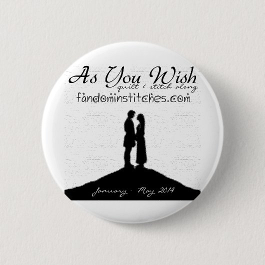 Badge Rond 5 Cm Comme vous souhaitez l'édredon et le point le long (Devant)
